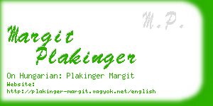 margit plakinger business card